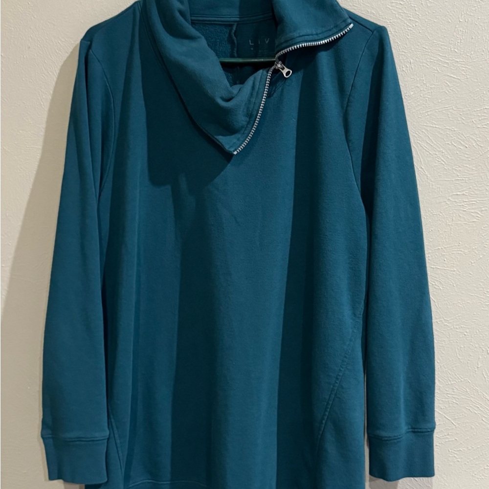 Lane Bryant Livi Teal Cowl Neck Pullover 18/20